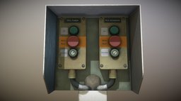 Sludge Pump Panel 2 control, switch, pump, panel, buttons, game-ready, blender-3d, vis-all-3d, 3dhaupt, software-service-john-gmbh, pbr, industrial, sludge-pump, sludg, keylock, schlamm, pumpen, control-element-10, kasten-10, not-aus
