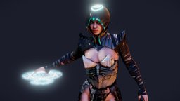 Female Mage , mage, boundbyflame, maya, witch, female, zbrush