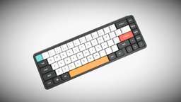 65-Percent Layout Keyboard Black office, computer, device, system, pc, tech, desktop, equipment, unit, hardware, personal, workstation, home, technology, keyboard