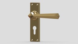 Sprung Door Handle Brass office, room, modern, plate, exterior, element, key, lock, module, classic, handle, metal, part, minimalist, fittings, locking, knob, levers, design, house, wood, building, plastic, interior, door