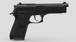 Taurus PT92 High-poly Subdivision rifle, grenade, assault, high, soldier, revolver, army, handgun, carbine, generic, semi, long, submachine, defense, equipment, firearm, vr, bullpup, ar, firearms, automatic, machine, battle, pistol, sniper, launcher, personal, semi-automatic, weapon, asset, game, 3d, low, poly, military, shotgun, gun, gear, war, "light", "multiple-barrel"