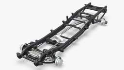 DUALLY PICKUP TRUCK CHASSIS 4WD IFS truck, offroad, drivetrain, brake, joint, cargo, chassis, yokai, heavy-duty, driveshaft, pickuptruck, crewcab