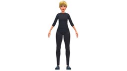 Cartoon Low Poly Style Girl Avatar 1 body, toon, style, dressing, avatar, cloth, shirt, fashion, women, hipster, clothes, torso, collection, baked, young, shoes, jeans, woman, sweater, casual, boobs, cuff, sneakers, sleeve, sweatshirt, diffuse-only, blouse, metaverse, hairstyle, baked-textures, pullover, pleats, outerwear, dressing-room, dressingroom, character, girl, cartoon, textured, "sport", "clothing", "black"