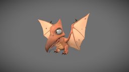 Pterodactyl wings, pterodactyl, gameasset, 3dmodel, prehistoric, dinosaur