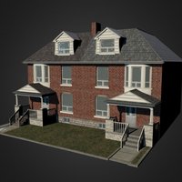 Toronto housing 05 C:S us, brick, urban, sim, toronto, cities, skylines, citiesskylines, simcity, citieskylines, house, city, cities-skylines