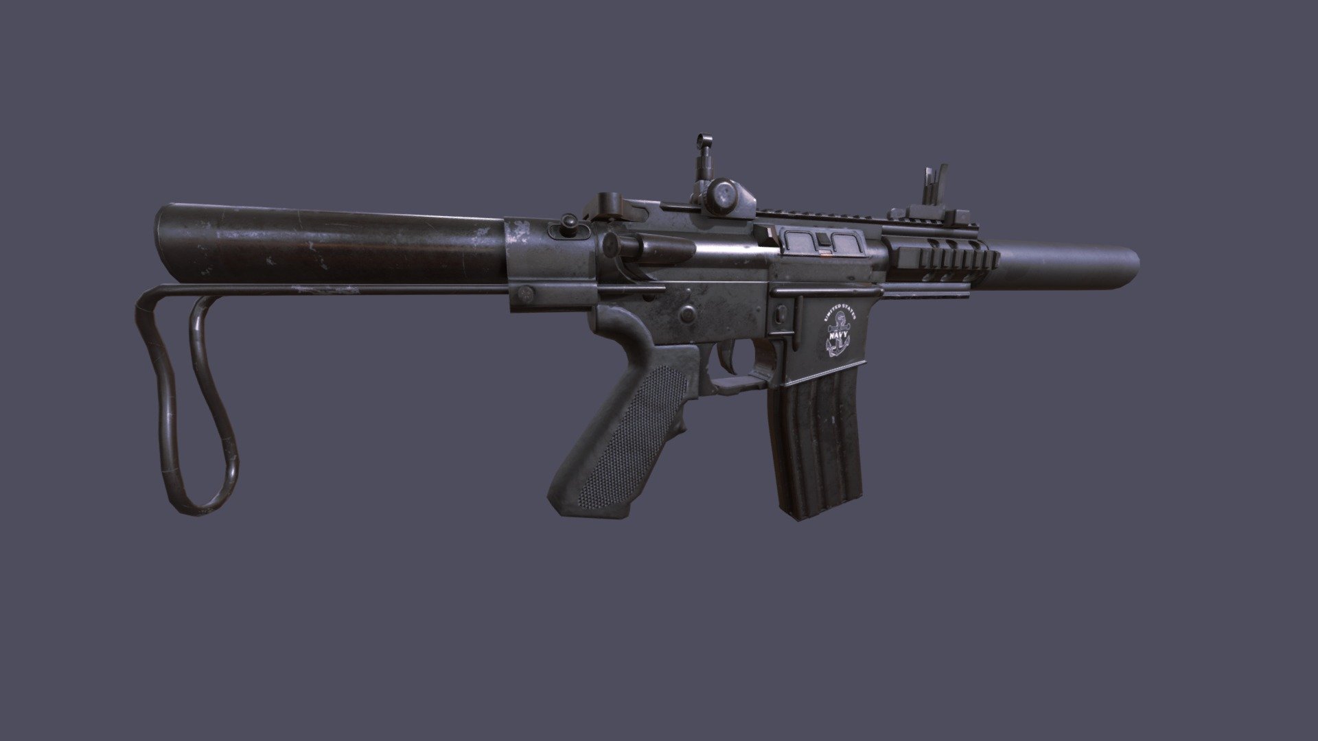 Micro M4 - 3D model by LouieChapm 3d model