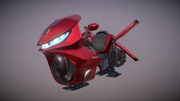Sci-fi Motorcycle bike, photo, motorcycle, designer, sciencefiction, science-fiction, affinity, flying-vehicle, substancepainter, substance, blender, blender3d, scifi, sci-fi, sybriart, discordmotorcyclechallenge