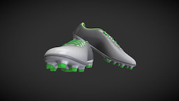 Football Boots football, shoes, soccer, boots, sneakers, substance, painter, maya, zbrush, sport