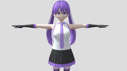 【Anime Character / alex94i60】Idol:Fukka (V2) japan, twintails, animegirl, idol, animemodel, anime3d, sleeveless, japanese-style, anime-character, vroid, unity, anime, japanese, noai, alex94i60