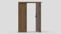 Modern Single Wood Door office, room, modern, frame, architect, sliding, aluminium, slide, store, apartment, equipment, vr, ar, bank, supermarket, metal, hydraulic, showroom, closer, sceen, tempered, glass, 3d, house, home, wood, building, interior, door