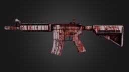 M4A4 | Bloodbath blood, gore, csgo, skin, bloodbath