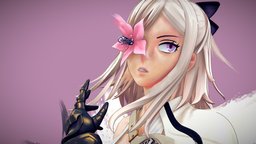Zero figure, drakengard, mechanical-arm, nier, handpainted, female, noai