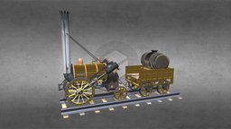 Rocket Train train, railroad, transportation, locomotive, railway, engine, vehicle