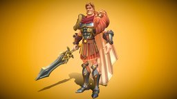 Stylised Fantacy Character male-character, stylizedmodel, chracterdesign, pbr-game-ready, sculpture, roman-greco-roman