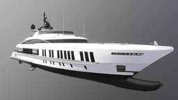 Samurai yacht yacht, samurai, superyacht, substancepainter, substance, vehicle