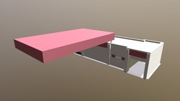 Gas Station Type-1 (WiP-1) gas, total, petrol, fuel, blender-3d, ilmenau, gas-station, benzin, vis-all-3d, 3dhaupt, software-service-john-gmbh, petrol-station, treibstoff, low-poly