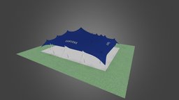 10m x 15m Freeform Stretch Tent tent, stretch, branded, marquee
