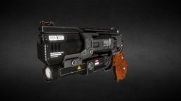 Titanfall B3 Wingman games, handgun, 3dcoat, titanfall, hardops, wingman, blender, pbr, lowpoly, sci-fi, hardsurface, guns