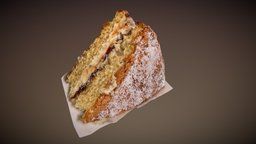 Victoria Sponge food, cake, snack, delicious, tasty, slice