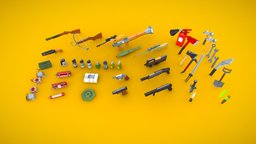 WEAPONS TOONS Low Poly rifle, grenade, toon, crossbow, hammer, revolver, katana, lp, bomb, pack, extinguisher, throwing, makarov, maker, bazooka, fire, pistol, sniper, age, launcher, rocket, smoke, crowbar, toons, p90, cartridges, mantle, weapon, knife, low-poly, cartoon, minecraft, weapons, lowpoly, axe, shotgun, sword, gun, guns
