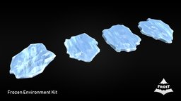 FROST winter, white, ice, textures, designer, 4k, cold, frozen, game-ready, frost, substance, pbr, gameart, low, poly, zbrush, stylized, blue, modular, material, gameready, environment