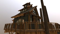 Pine house tree, cottage, natural, cabin, tiny, treehouse, hobbit, nature, beautiful, hidden, woods, tranquil, wooded, tree-house, secluded, tiny-house, house, home, tiny-home, tiny-cabin, cabin-in-the-woods, treehouse-in-the-woods, house-in-the-woods