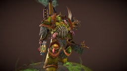 Plague Marine warhammer, 40k, marine, stylised, plague, character, handpainted, game, gameart, gameasset, creature, stylized, warhammer40k