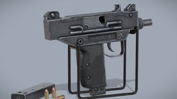 Micro Uzi police, pistols, army, vintage, retro, handgun, security, magazine, 9mm, defense, uzi, 1980, firearm, ammo, firearms, 80s, 1980s, pistol, handguns, cartridges, israeli, substancepainter, substance, weapon, military, gun, smg, guns, fmj, microuzi, miniuzi