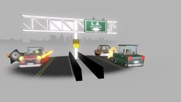 Highway To L.A. heart, highway, la, star, hollywood, hitchhikers, hollywod, car