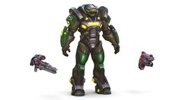 Cartoon Sci-Fi Cyborg Drone Heavy Sniper Soldier trooper, armour, armored, drone, stormtrooper, soldier, people, future, heavy, shooter, invader, predator, explorer, protection, carbon, shooterweapon, automatic, cyborg, android, boss, galaxy, alien, sniper, tactical, modification, spacesuit, ciborg, cartooncharacter, menswear, researcher, military-equipment, bosscharacter, weapon, character, cartoon, helmet, male, steel, blaster-pistol, "rifle-weapon", "spacesuiter", "trooper-gun"