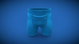 Blue Underwear For Men cloth, fashion, bottom, printed, summer, boxer, brief, regular, underwear, apparel, undergarments, fashion-style, fitted, fashionable, 3d, undergarment, digitalfashion, 3dapparel, summercloth, digitalfashionwaer