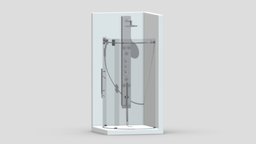 Vigo Sanibel Shower room, modern, bathroom, bath, cast, shower, nexus, classic, toilet, tub, vr, ar, toto, rest, iron, freestanding, restroom, clayton, toilets, soaker, 3d, design, air, concept, interior, washlet, amies