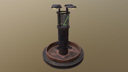 Fountain fountain, water, dry, substancepainter, substance, scifi