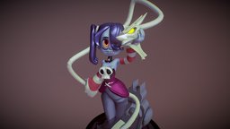 Skullgirls fan art skullgirls, leviathan, squigly