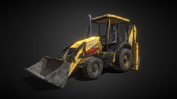 JCB Backhoe loader vehicles, cars, tyre, realistic, jcb, backhoe, realistic-gameasset, realistic-textures, vehicle, pbr, backhoe-loader, jcbloader