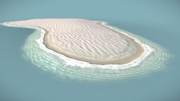 Tiny island experiment, little, tropical, small, coast, island, ocean, sand, day, tiny, map, beach, normal, warm, wave, 3d, photoshop, texture, pbr, model, walk, blue, simple, sea, tropical-plants