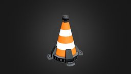 Futuristic Parking Cone world, future, traffic, transport, road, cone, sign, sight, parking, work-in-progress, reserve, futuristic