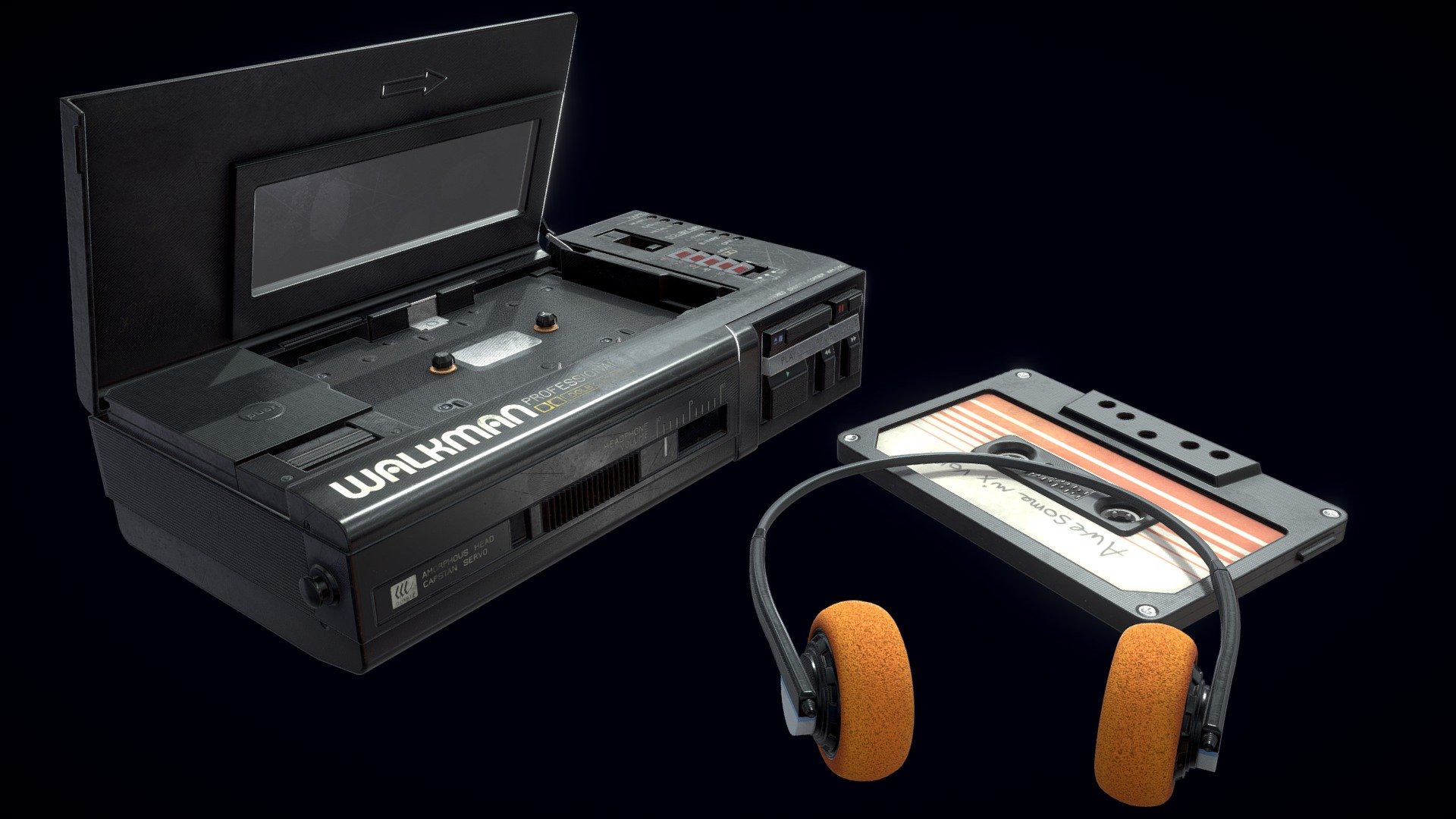I really enjoy creating hard surface props so I made this in my free time as a side project.

https://www.artstation.com/artwork/obBDnw

Modelled in maya
Textured in substance painter - Sony Walkman Professional - 3D model by Thomas Vansteelandt (@thomasvansteelandt) 3d model