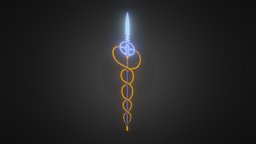 True Longinus [High School DxD] b3d, spear, krita, stylizedweapon, emissive, dxd, weapon, stylized, fantasy, anime