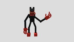 Cartoon cat blockbench, cartoon-cat, minecraft, trevor-henderson