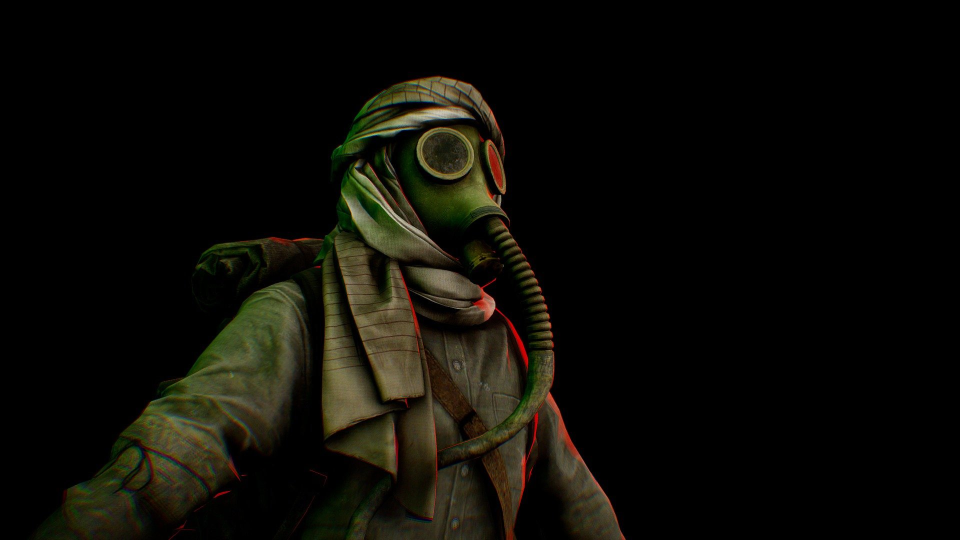 A Nomad suit from the game Rust 3d model