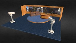 Late Night TV Show Set scene, set, show, talk, interview, building, interior, environment