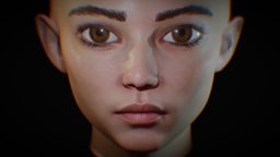 Anime Face face, basemesh, eyes, head, woman, facescan, animegirl, girl, female, anime