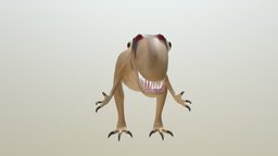Cartoon allosaurus lowpolly, allosaurus, maya, cartoon, free, simple, dinosaur