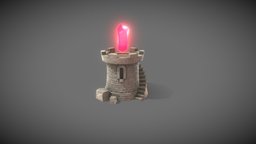 Medieval Tower tower, medieval, gem, 3d, lowpoly, gameasset