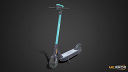[Game-Ready] Electric Kickboard wheel, green, wheels, road, fast, ar, 3dscanning, machine, kickboard, photogrammetry, vehicle, 3dscan, street, noai