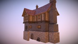 Cartoon House unity, unity3d, cartoon, gameasset, house, village
