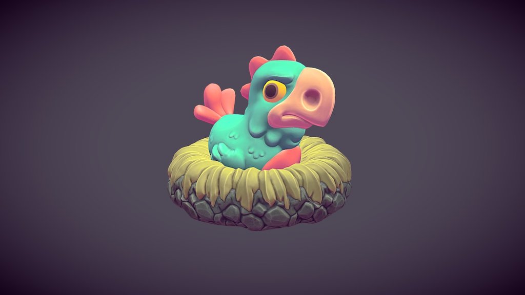 A quick sculpt and test of Substance Painter's baked lighting tools. UVs and animation in Blender 3d model
