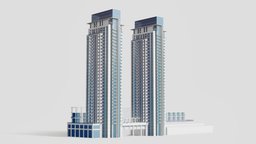 Boulevard Central tower, dubai, khalifa, skyscraper, boulevard, burj