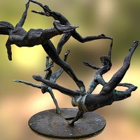 Five Swimmers Fountain by David Wynne 5d-art